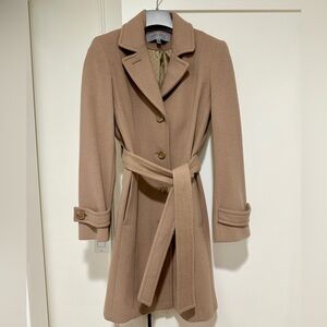 NWOT - Camel Wool Blend Fall Peacoat - Anne Klein Jacket - 6P